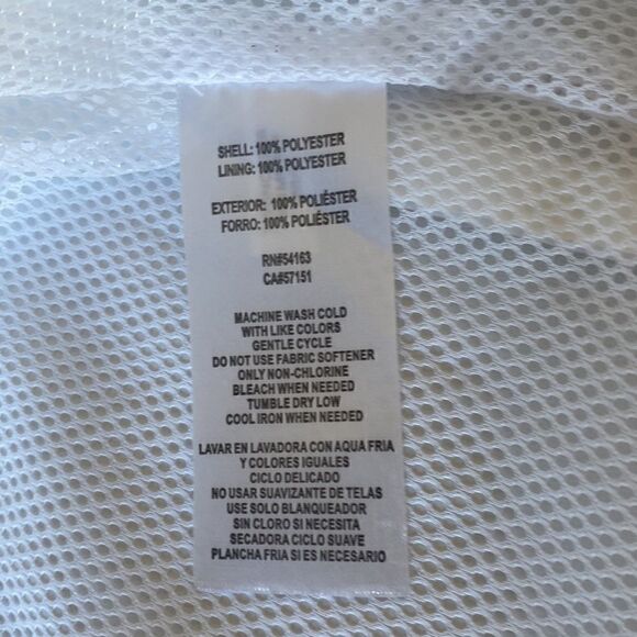 TOMMY HIFIGER White Raincoat Windbreaker Casual Long Jacket Women’s Size S EUC - Picture 15 of 16
